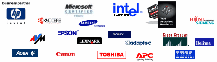 Abbildung von Produkten/Partnern